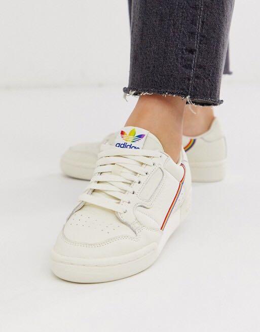 SALE ADIDAS CONTINENTAL 80 PRIDE SHOES BRAND NEW in box Women s Fashion Footwear Sneakers on Carousell