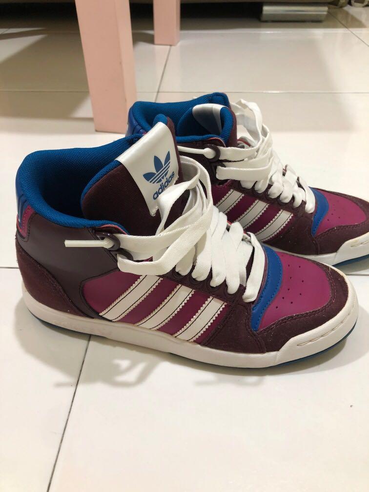 Adidas High Cut Sneakers Men s Fashion Footwear Sneakers on Carousell
