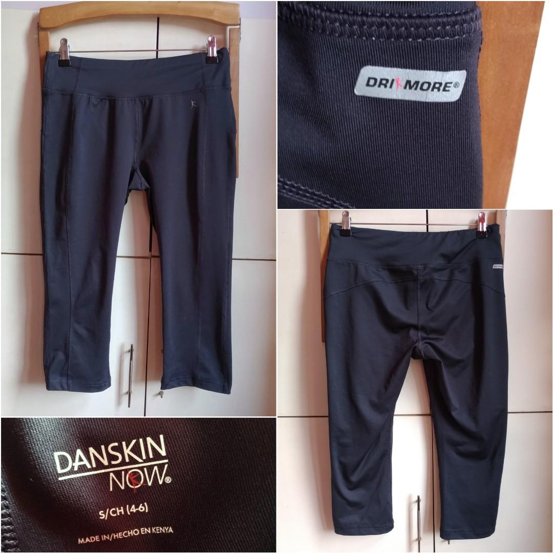 Auth DANSKIN NOW® Dri More Drifit Grey Cropped Yoga Pants (Small), Women's  Fashion, Activewear on Carousell