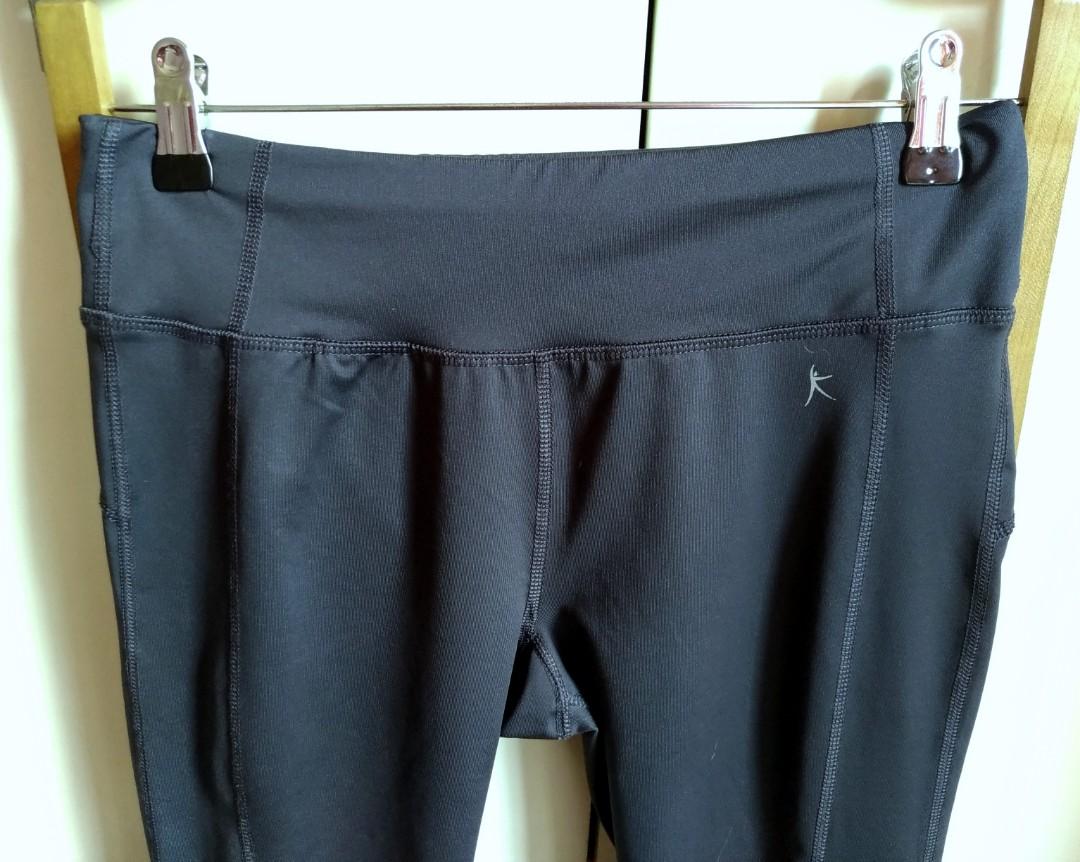 Auth DANSKIN NOW® Dri More Drifit Grey Cropped Yoga Pants (Small
