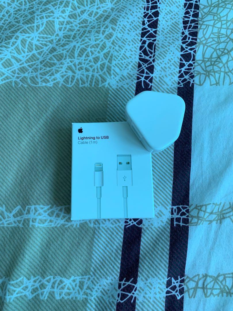 Authentic Apple Lightning to USB with Adapter, Mobile Phones & Gadgets