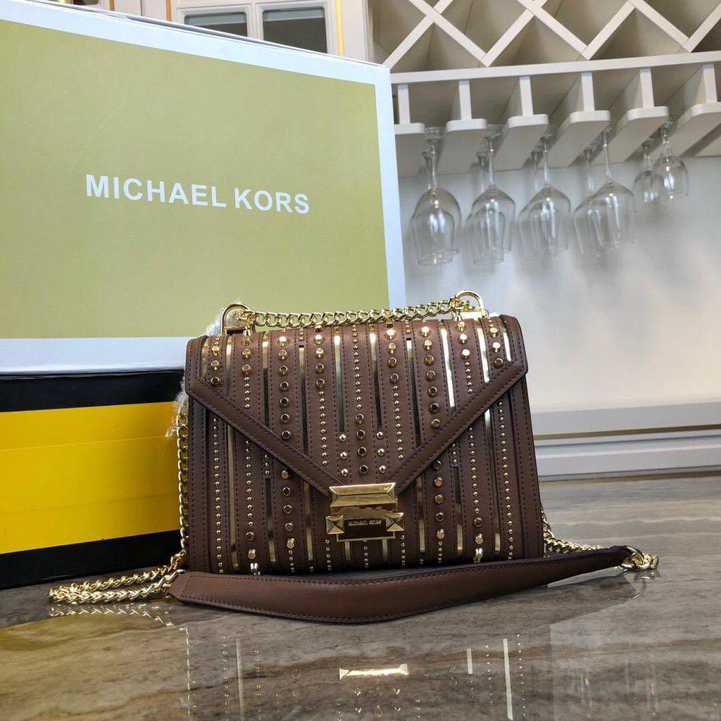 Michael kors whitney sale studded shoulder bag
