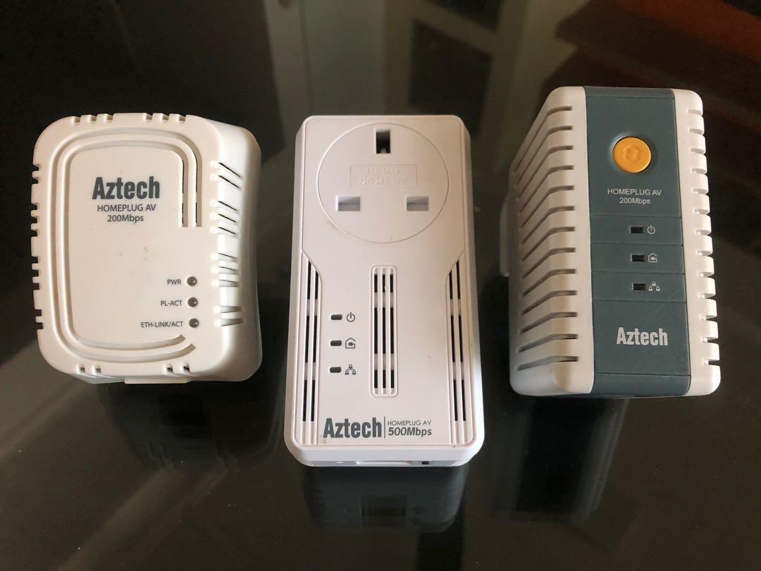 Aztech Homeplug (Category: Networking) located in Singapore. Submitted by gensell222 (Listing ID 246306118, Image 1). Description: Aztech HonePlug 500/ 200Mbps Good working conditions .