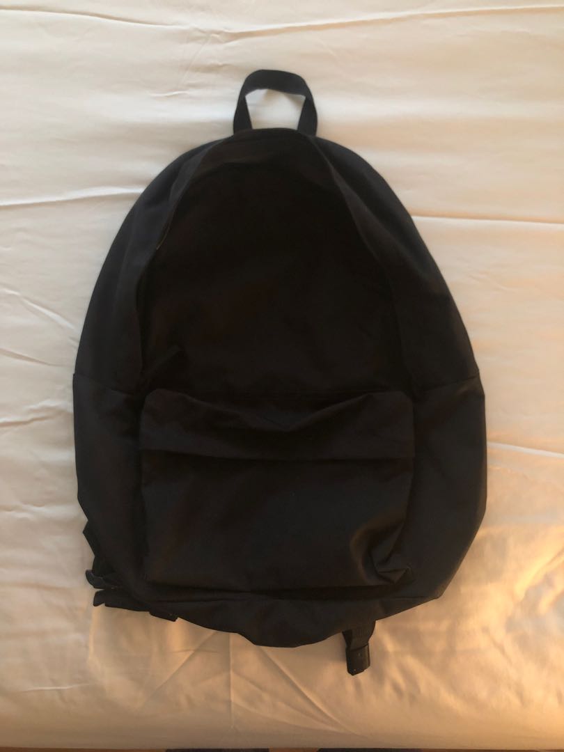 muji black backpack
