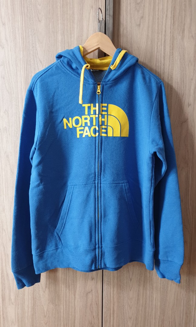north face sweatshirt blue