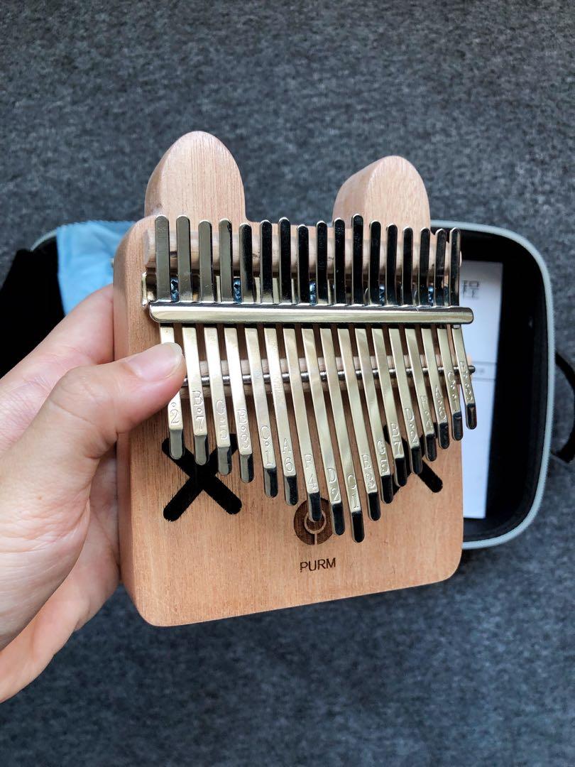 BNIP PURM Kalimba 17Notes Solid Pine wood w Steel made