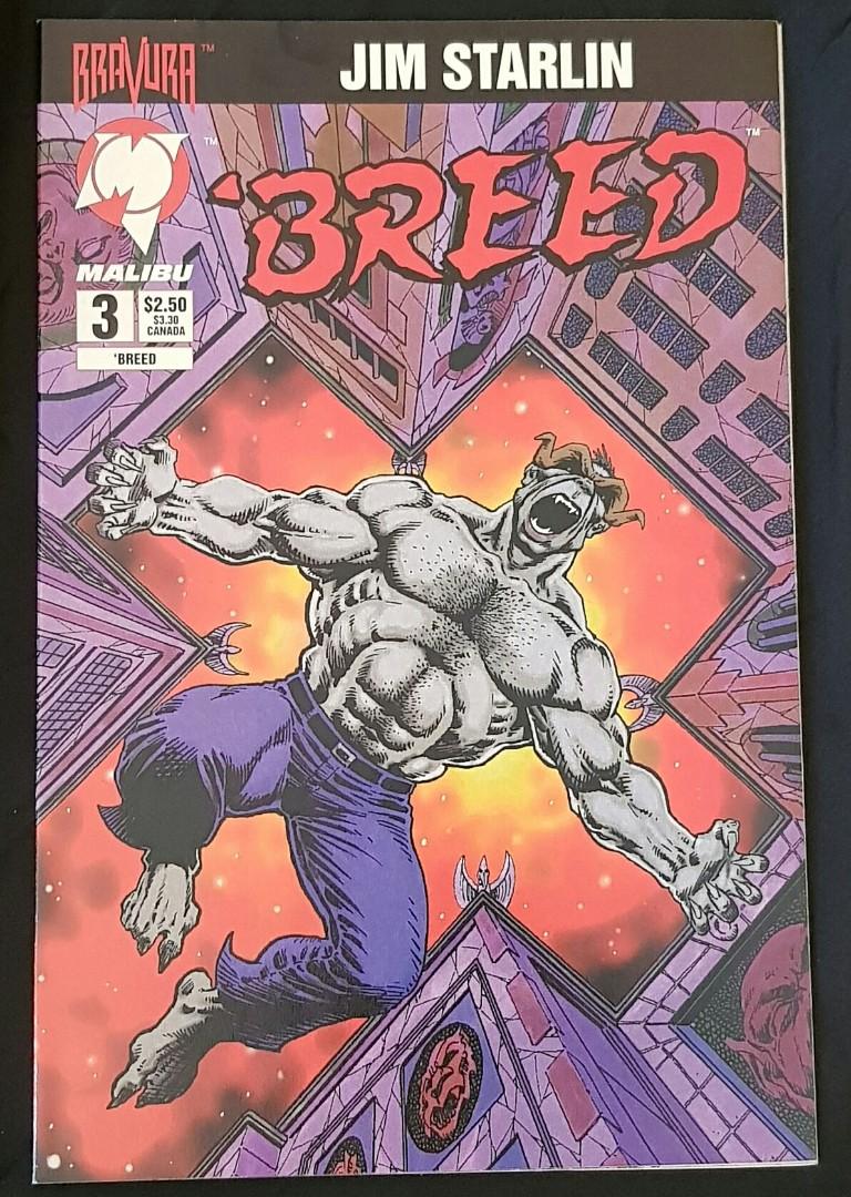 Breed 1 2 3 4 Malibu Comics Comic Comicbook Bravura Jim Starlin Books Stationery Comics Manga On Carousell