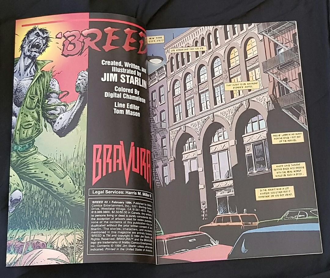 Breed 1 2 3 4 Malibu Comics Comic Comicbook Bravura Jim Starlin Books Stationery Comics Manga On Carousell