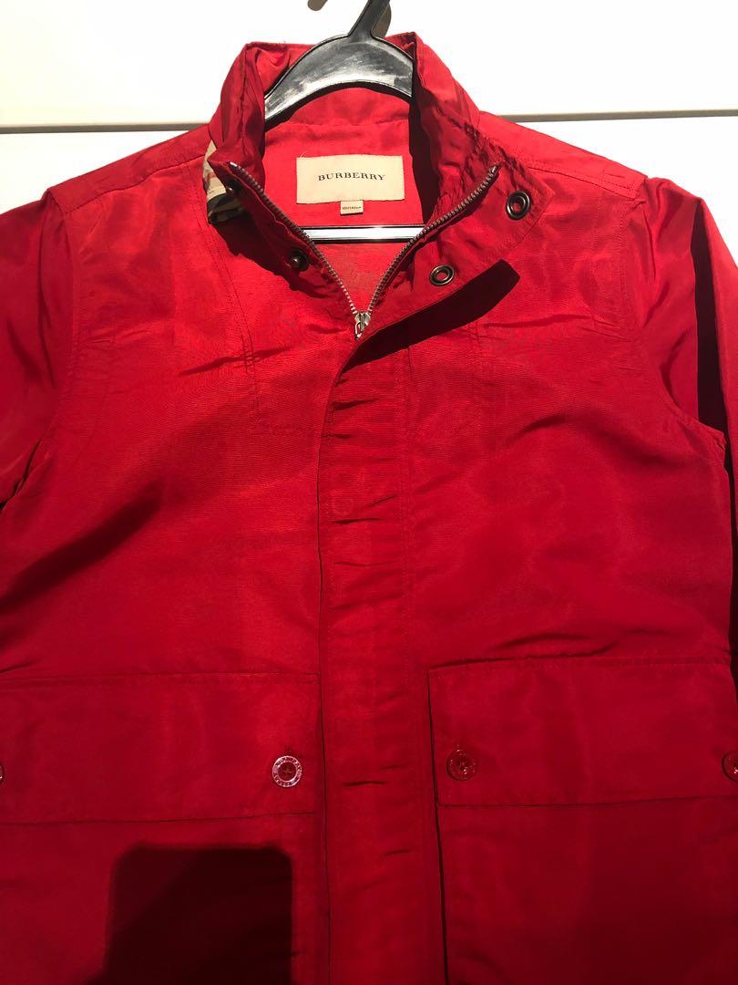 burberry jacket kids red