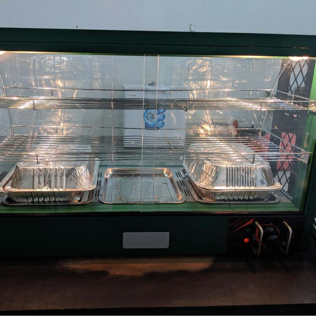 Cafe kaunter & food warmer display, Furniture & Home Living, Furniture