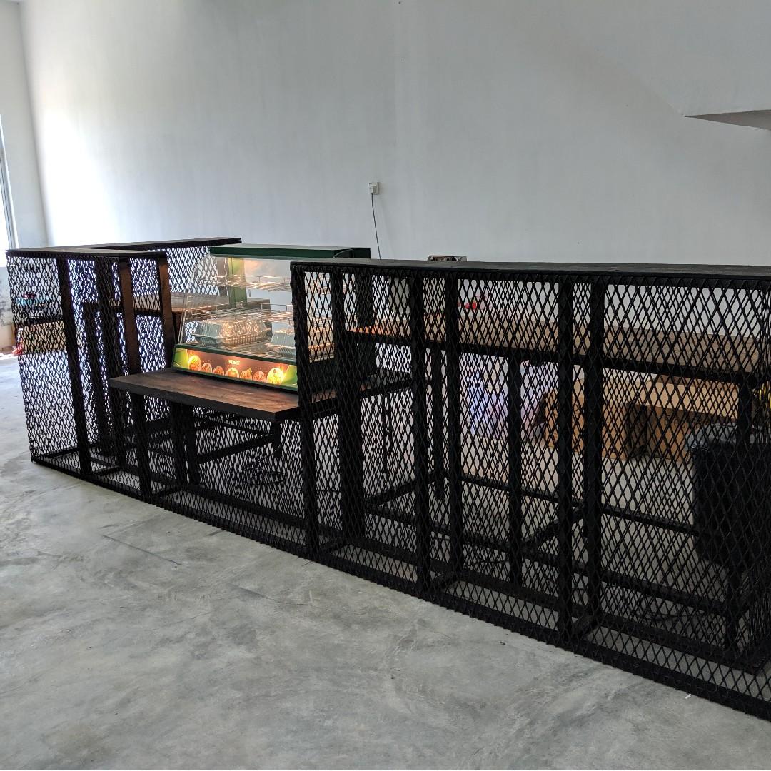 Cafe kaunter & food warmer display, Furniture & Home Living, Furniture