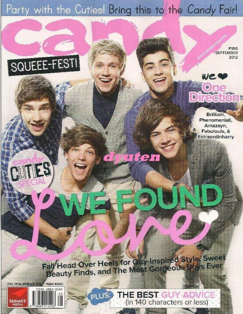 Candy magazine September 2012 One Direction (Category: Magazines) located in Manila. Submitted by brokerbeatrice (Listing ID 246364596, Image 2). Description: Candy magazine September 2012 One Direction P500 ✔️used 📦Courier: 2GO Express, JRS Express. 📦 Buyer will shoulder the shipping fee. 🚚 Shipping outside Metro Manila (serviceable areas): P180-300 🔅 📍 🤝 💖*** PLEASE NOTE:***💖 ✖️NO SAME-DAY SHIPPING✖️ 🔖 🇵🇭 QUEZON CITY, PH ☎️ 📱 🔹* No