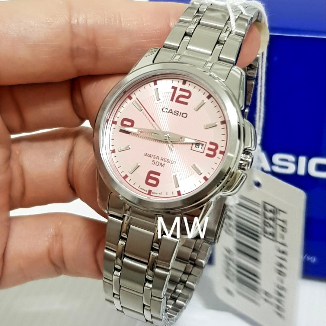 Casio women's stainless steel watch top
