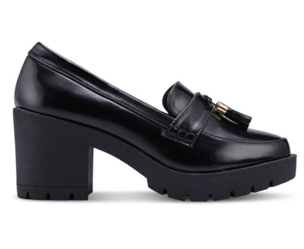 River island heeled loafers new arrivals