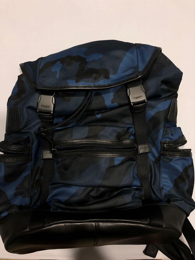 Coach mens deals camo backpack