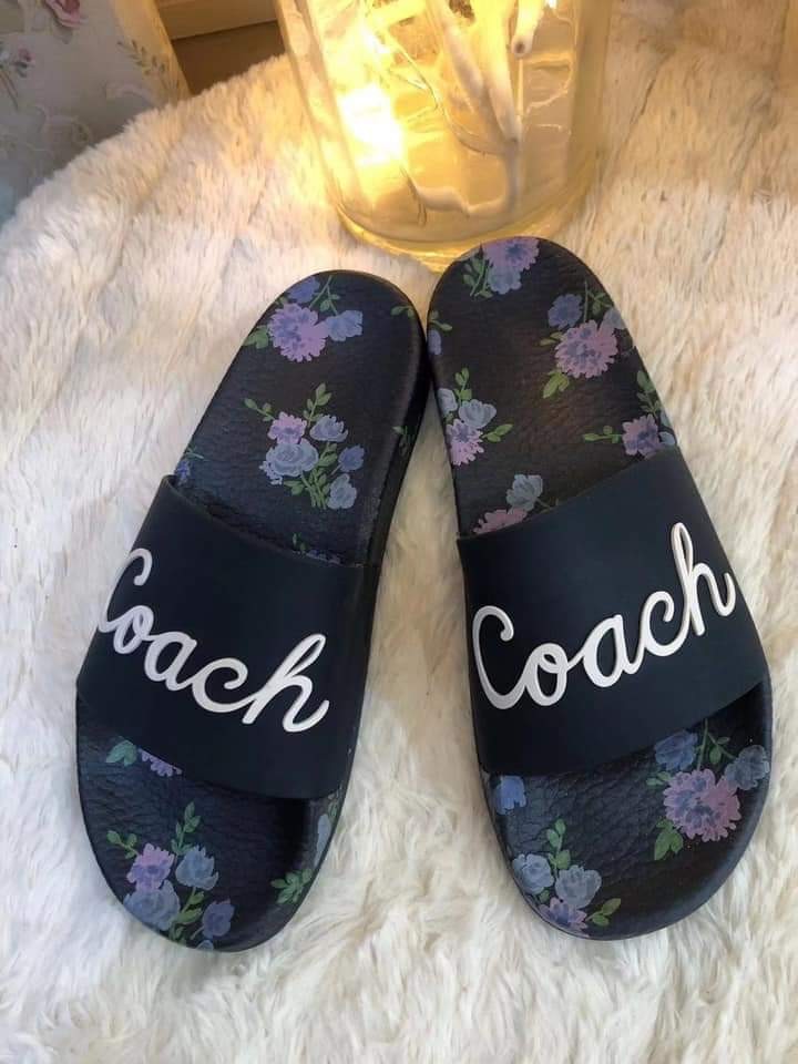 Coach slides, Women's Fashion, Footwear, Flats & Sandals on Carousell