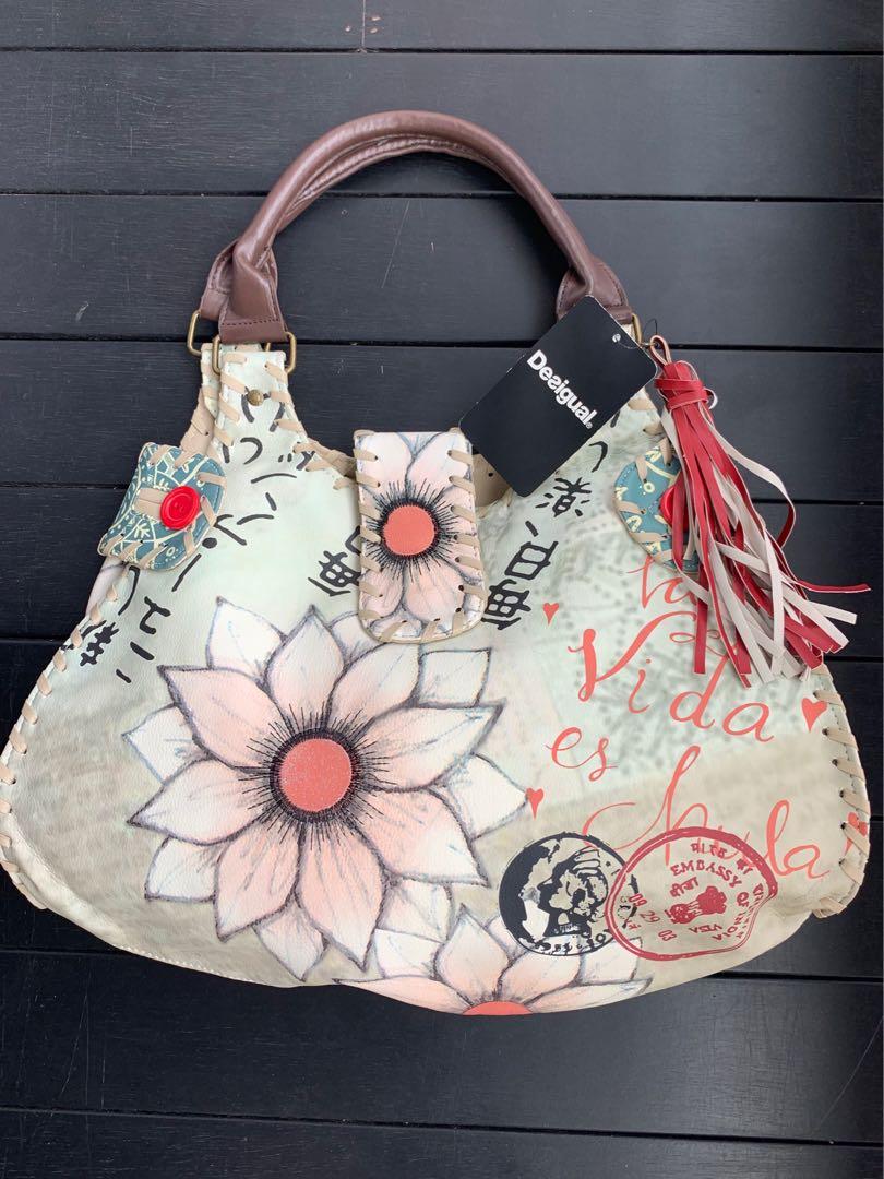 Desigual Handbag Women S Fashion Bags Wallets Handbags On Carousell Big and small, printed or not, vibrant small handbags for partying into the early hours of morning, large shopper bags that fit everything. desigual handbag