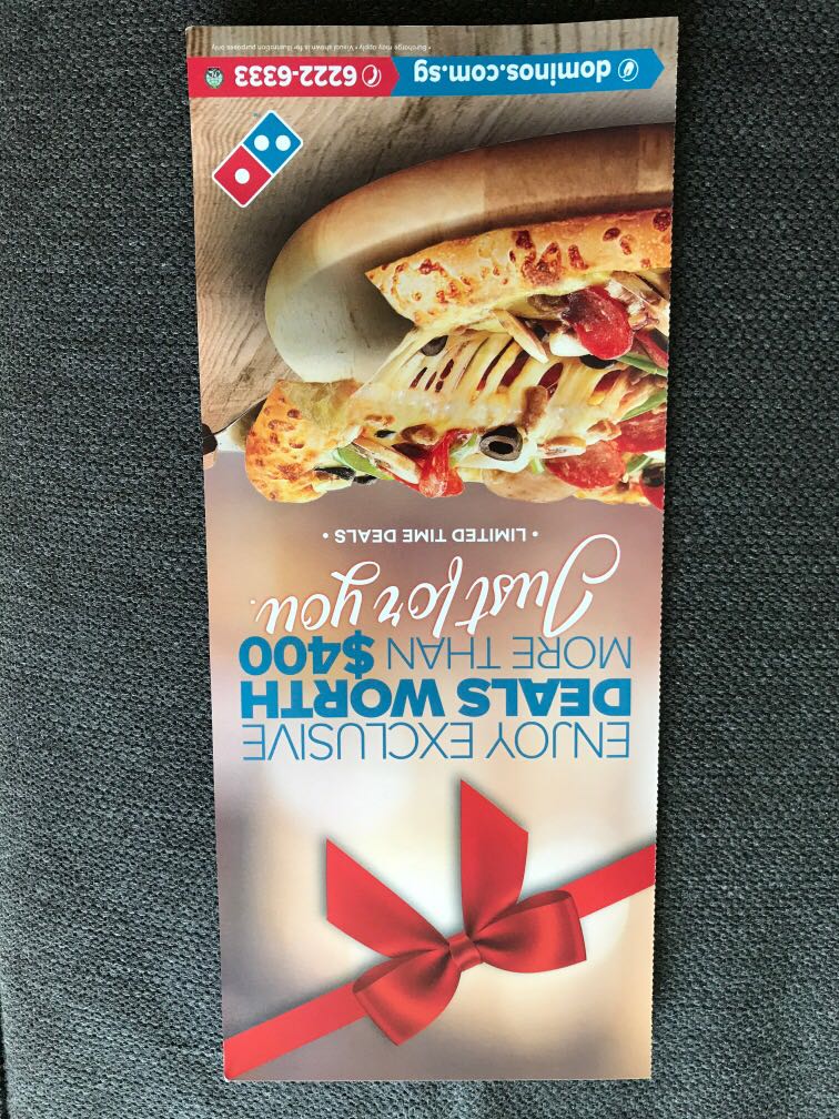 Dominos exclusive voucher_unlimited redemption till 31st Dec, Food