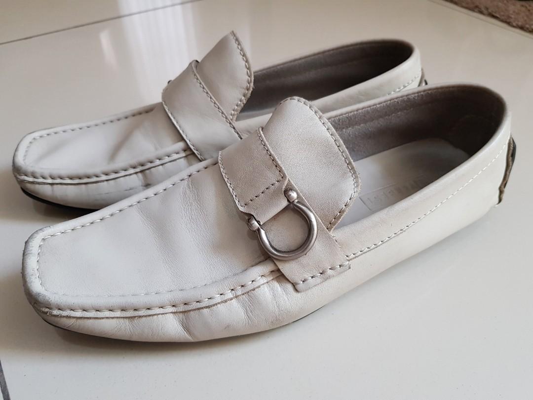 Everbest White Leather Original Size 41 Fesyen Pria Sepatu Sneakers Di Carousell