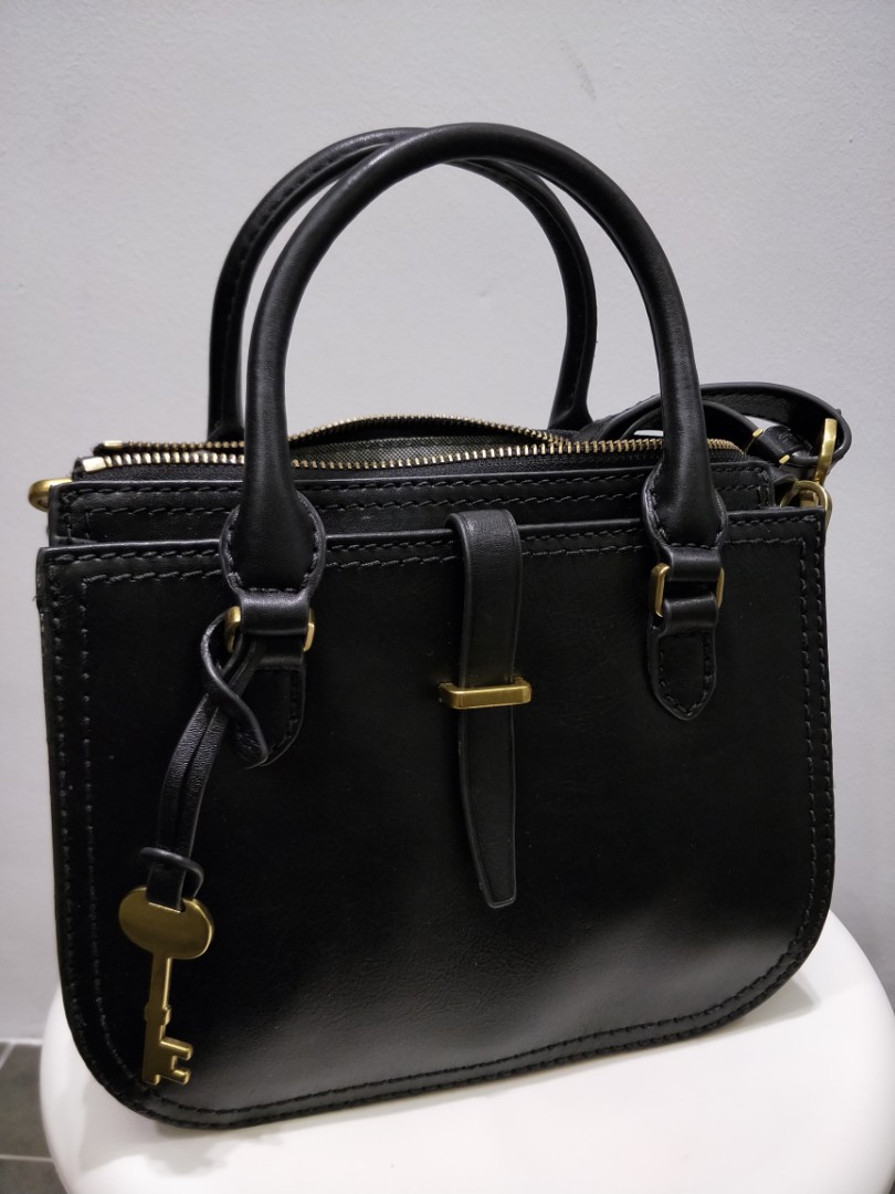 Fossil ryder 2025 mini satchel black