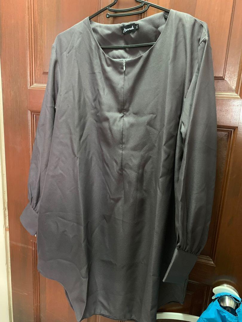 Plus size grey blouse Clearance