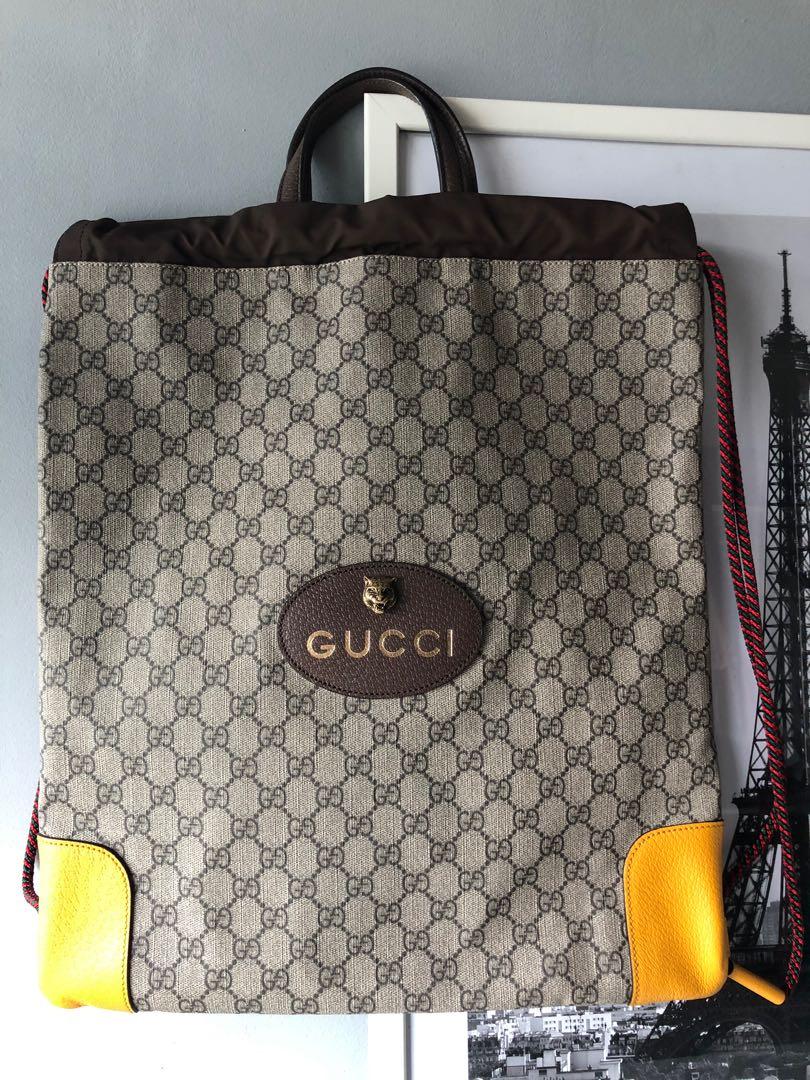 Gg supreme hotsell drawstring backpack