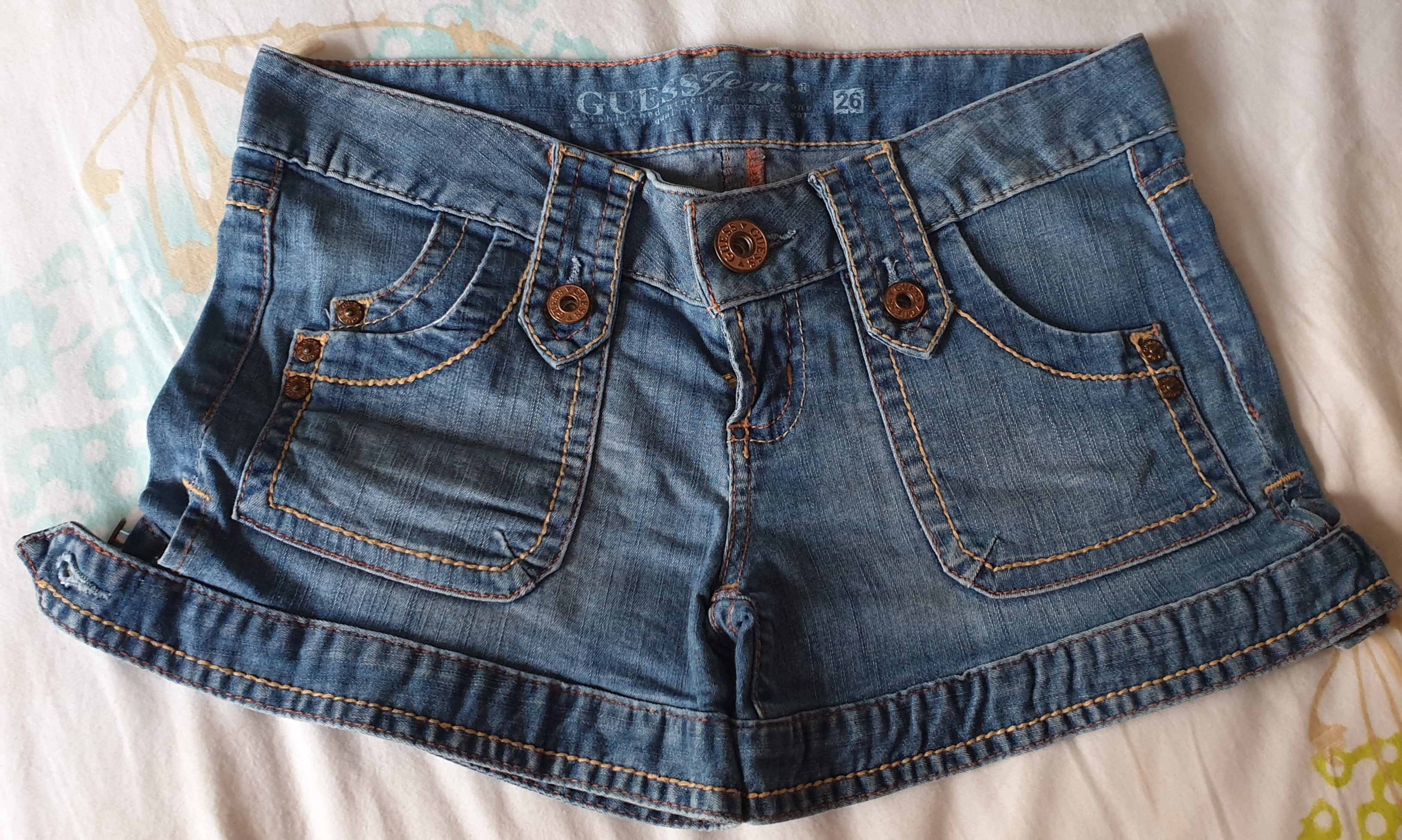 Guess Denim Shorts, Women's Fashion 
