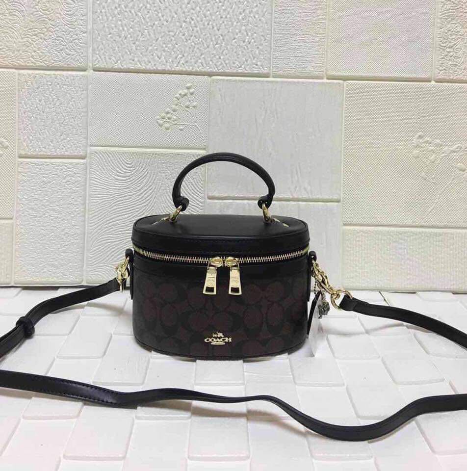 coach trail bag black