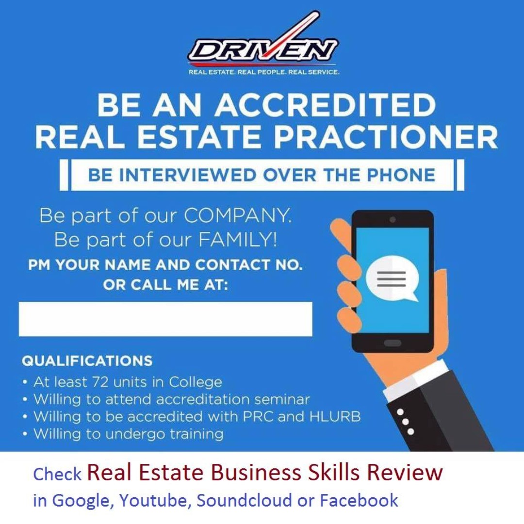 Hiring Real Estate Salesperson Property Agent Part Time Work From Home Cavite