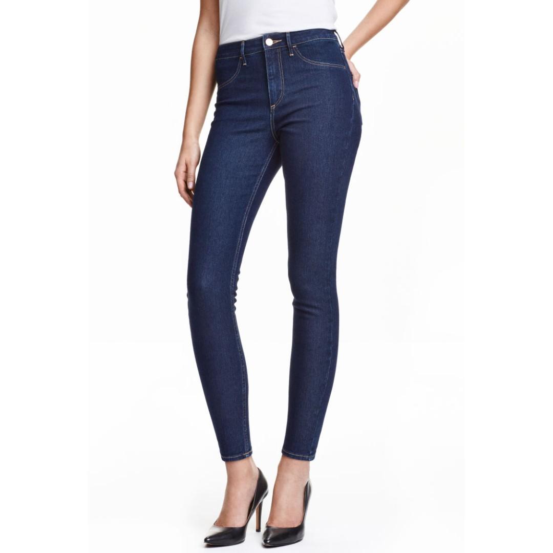 skinny ankle high waist jeans h&m