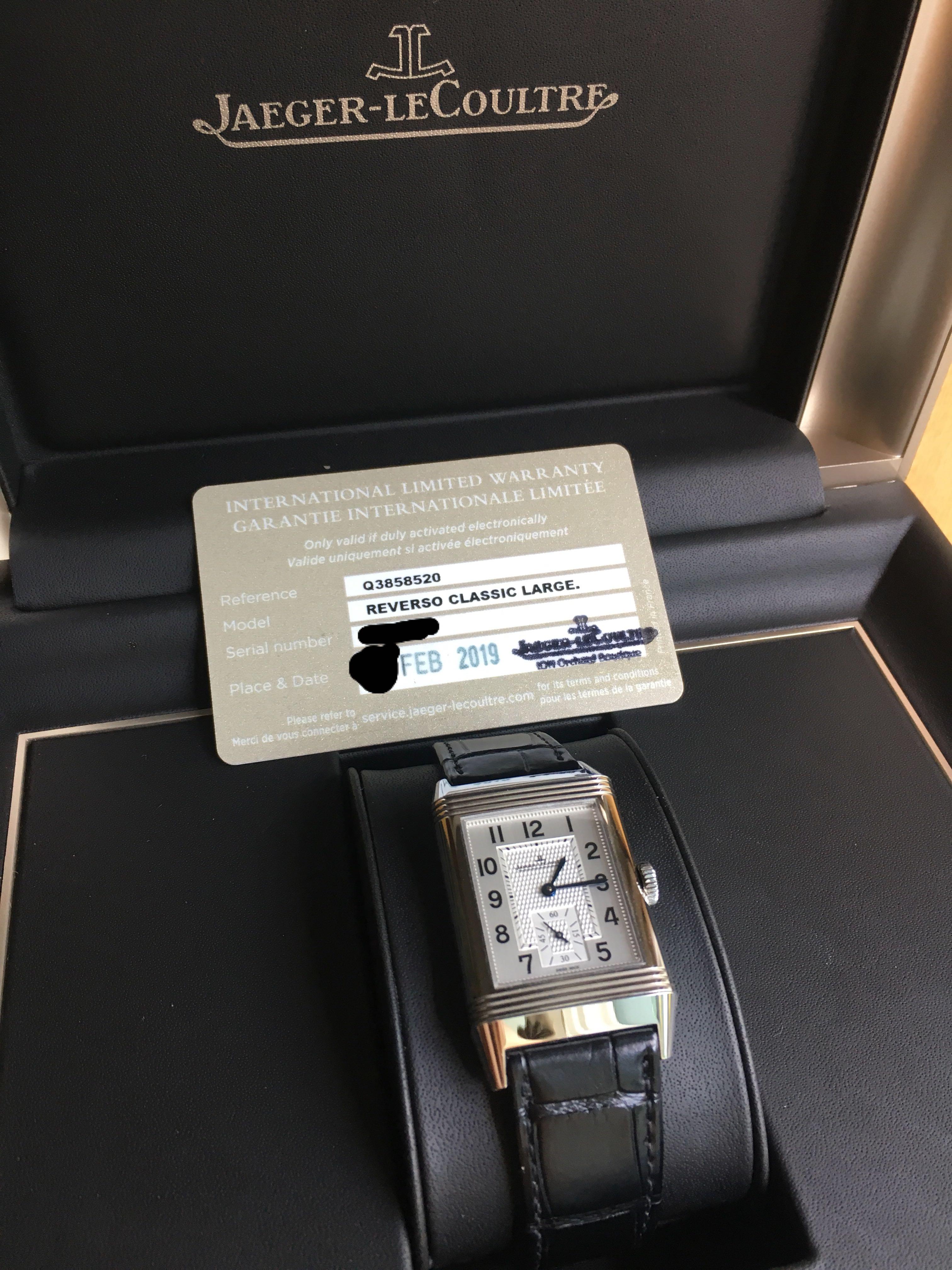 Jaeger LeCoultre JLC Reverso Classic Large Small Seconds Ref