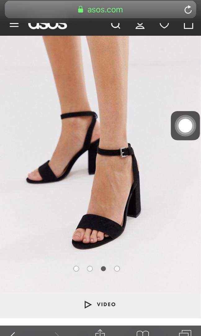 London rebel barely there block heel sandal shop
