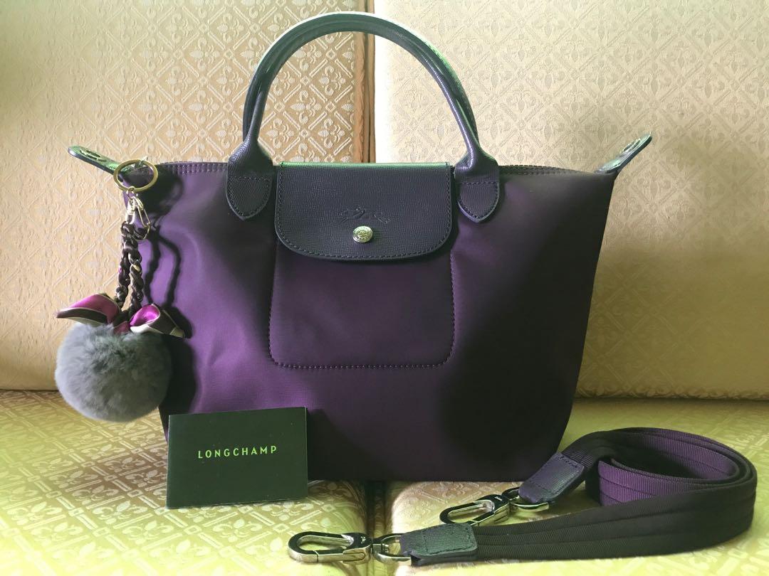 bilberry color longchamp bag