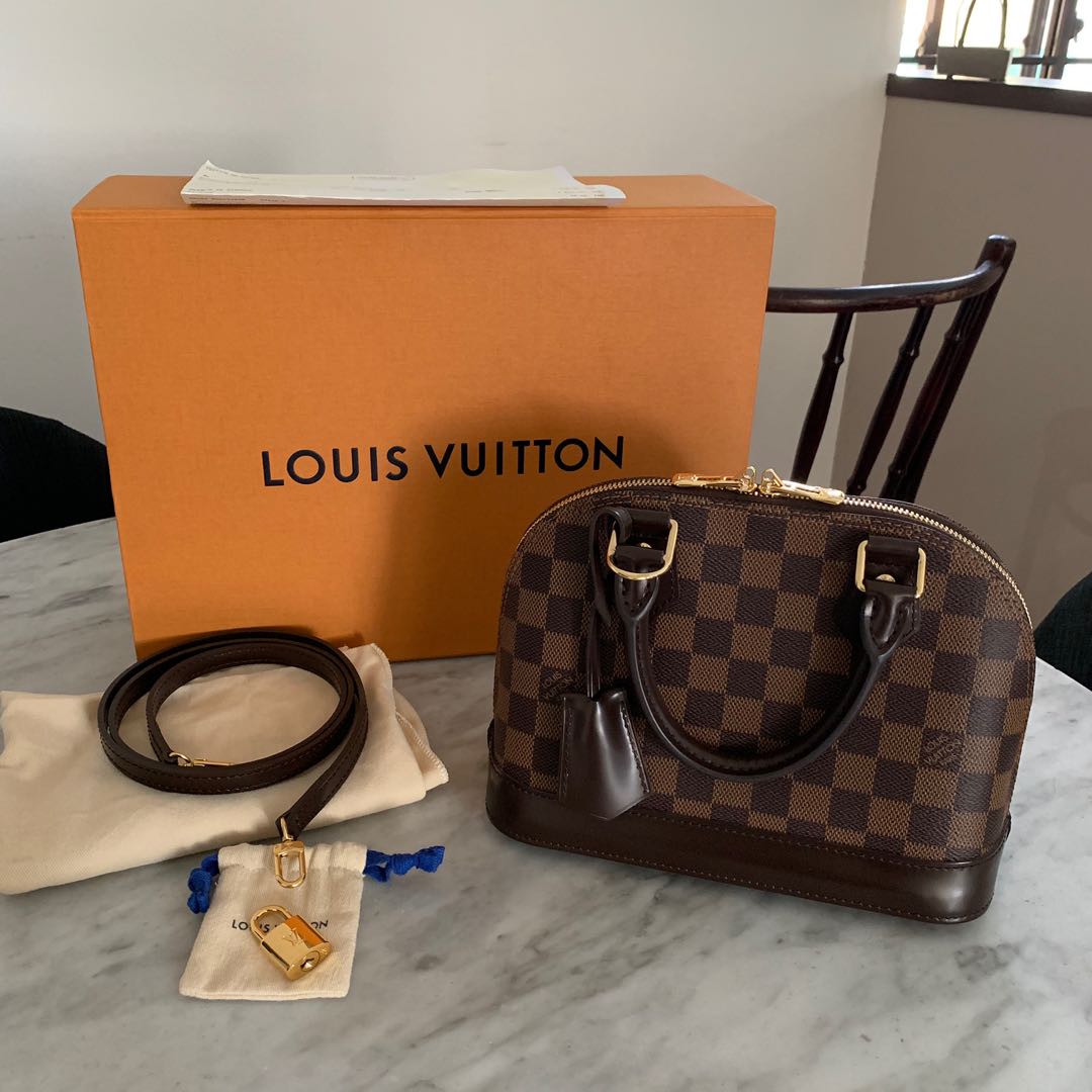 LV Alma BB Damier Ebene, Luxury, Bags & Wallets on Carousell