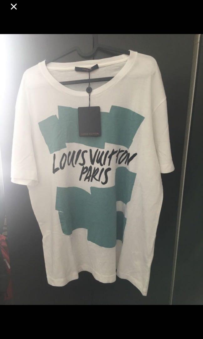 Louis Vuitton Graphic Hand Painted Logo T-Shirt – Designer