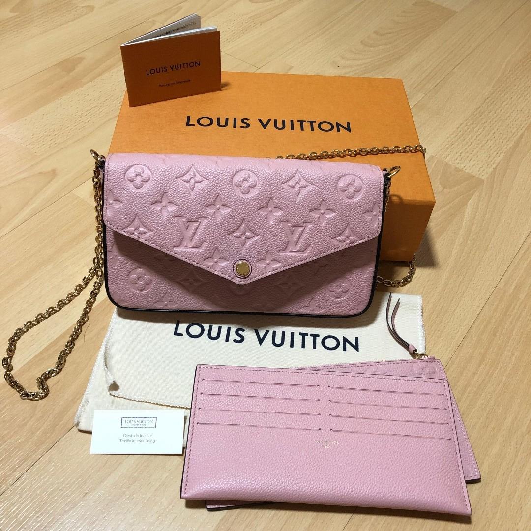 Louis Vuitton Rose Ballerine Epi Leather Pochette Felicie Bag Louis Vuitton