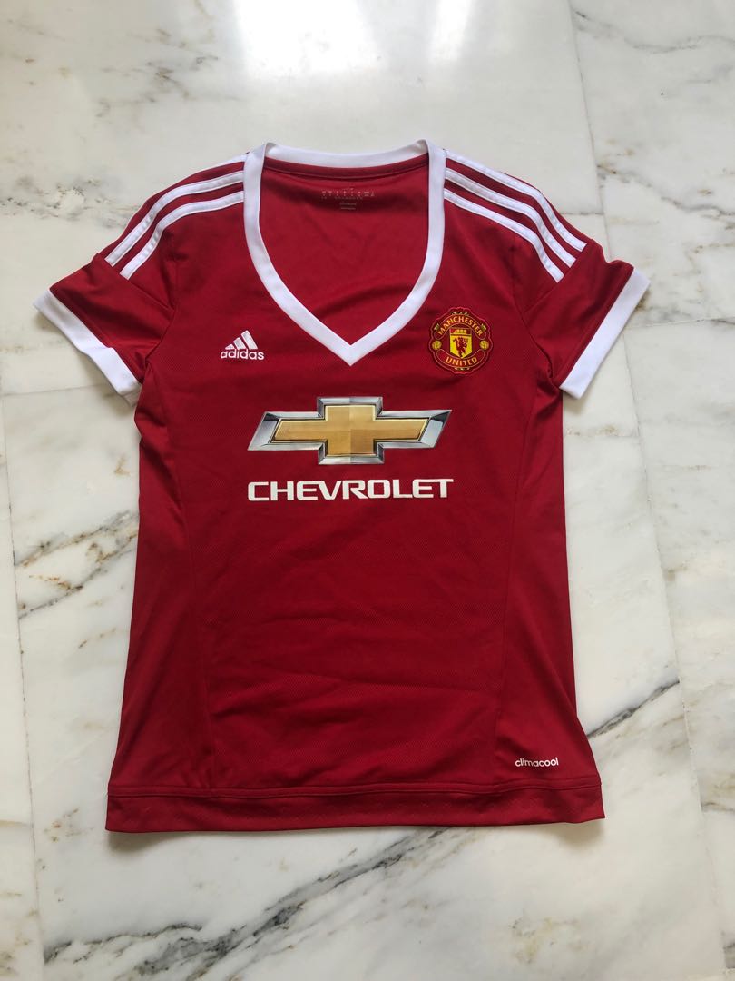 Manchester United Chevrolet Adidas Women S Jersey Sports Sports Apparel On Carousell