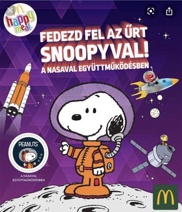 Happy meal snoopy nasa discount