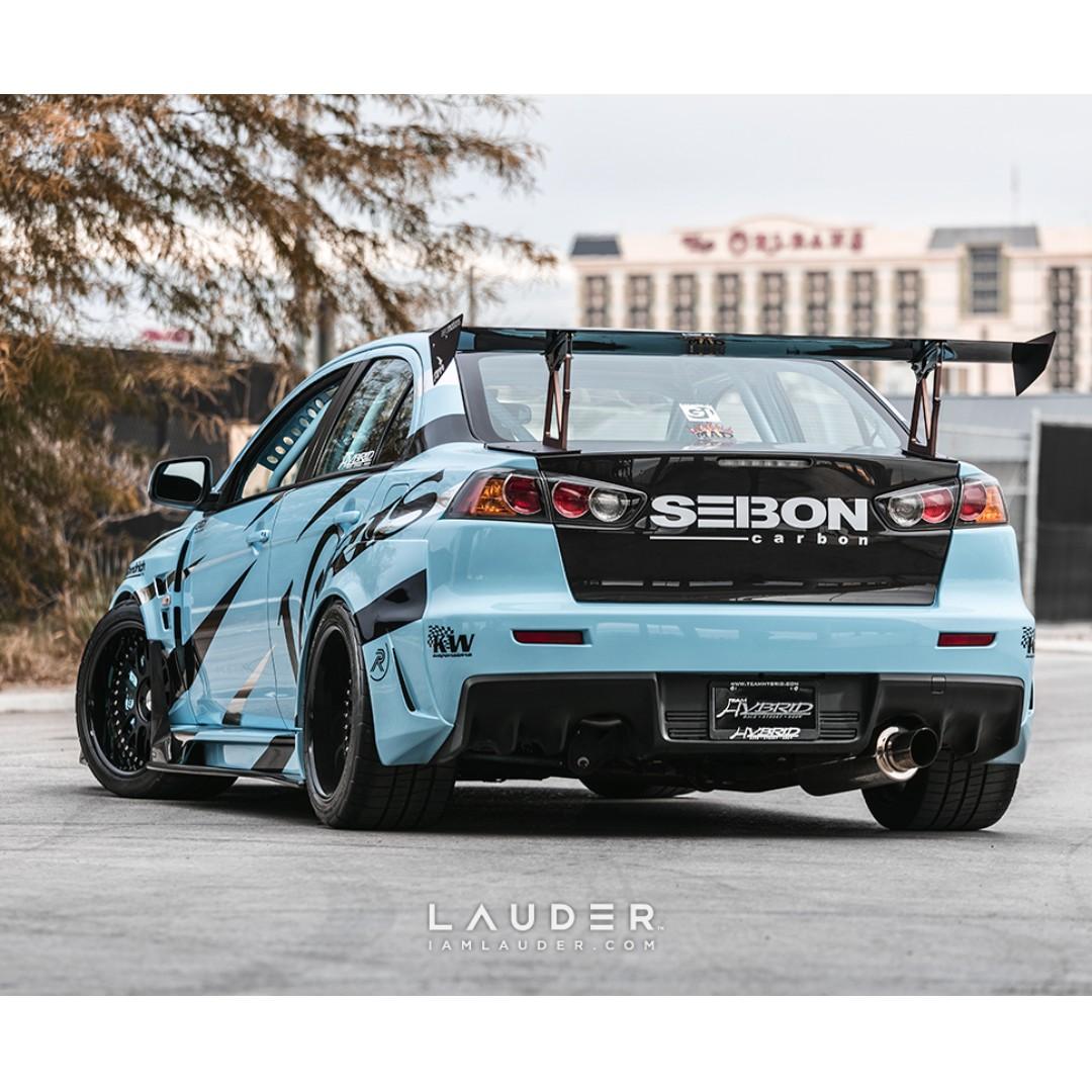 Mitsubishi Lancer Ex Evo Varis Style Gt Wing Carbon Fiber Car Accessories Accessories On Carousell