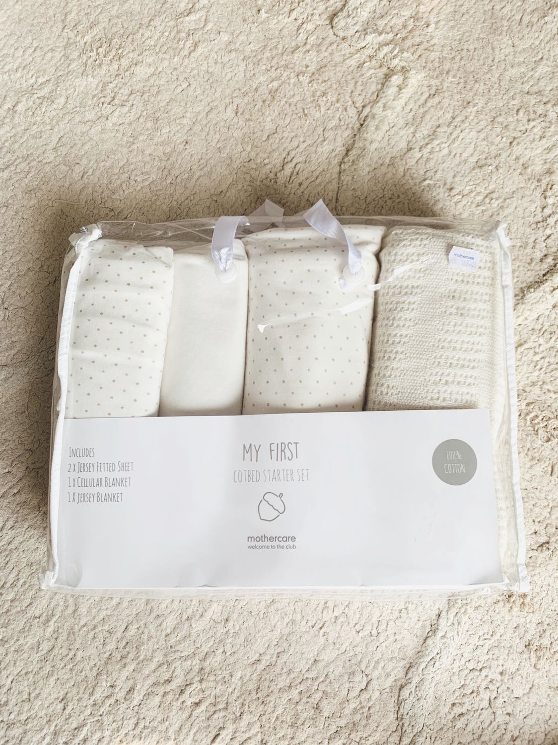 Cotbed top starter set
