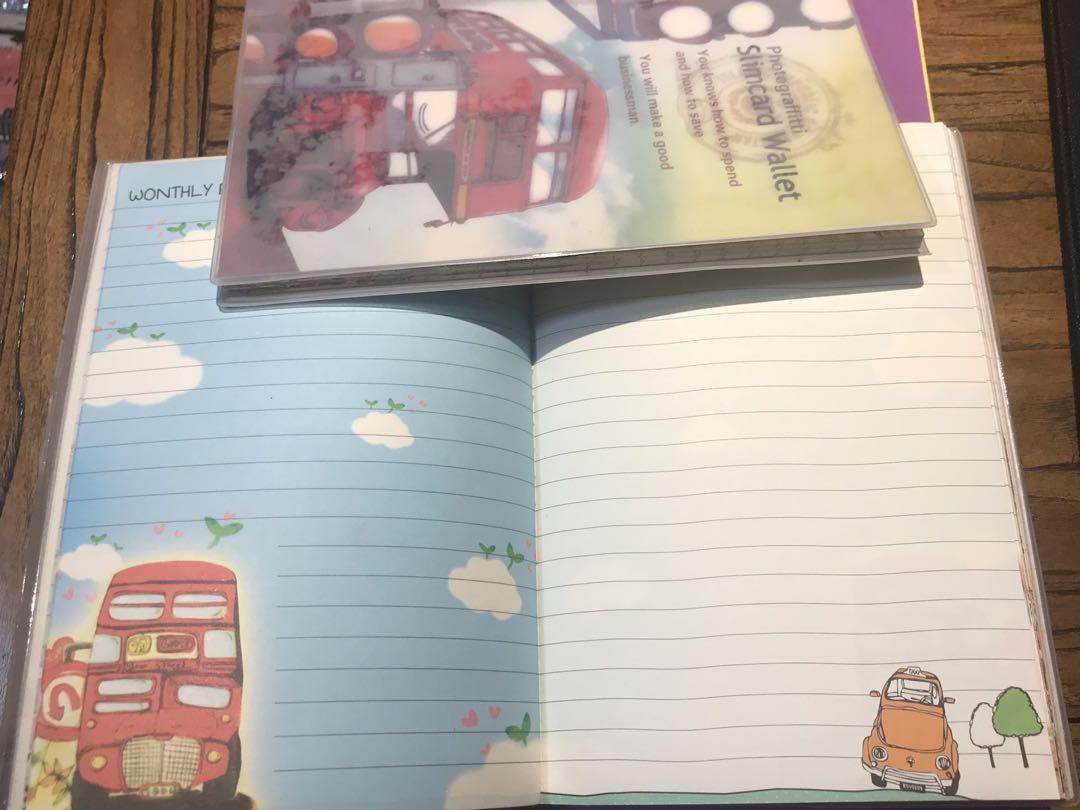 Notebook (Category: Stationery & School Supplies) located in Singapore. Submitted by royalcloud_a216db (Listing ID 246362459, Image 9). Description: Colorful notebook with monthly and weekly schedule. 48 pages, 6 designs. A4 paper below for comparison purpose. Normal postage included. Self collection at Yishun MRT..