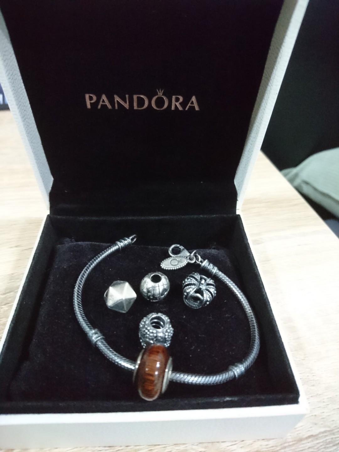 Final Reduction*Pandora Bracelet with 5 Charms, Luxury ... Final Reduction*Pandora Bracelet with 5 Charms, Luxury ...