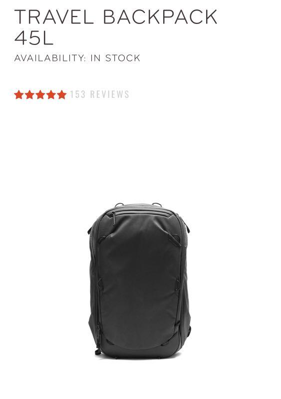 peak design travel backpack singapore