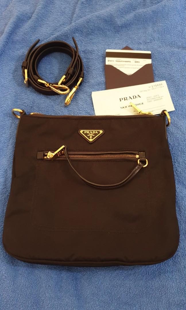 prada tessuto sling bag