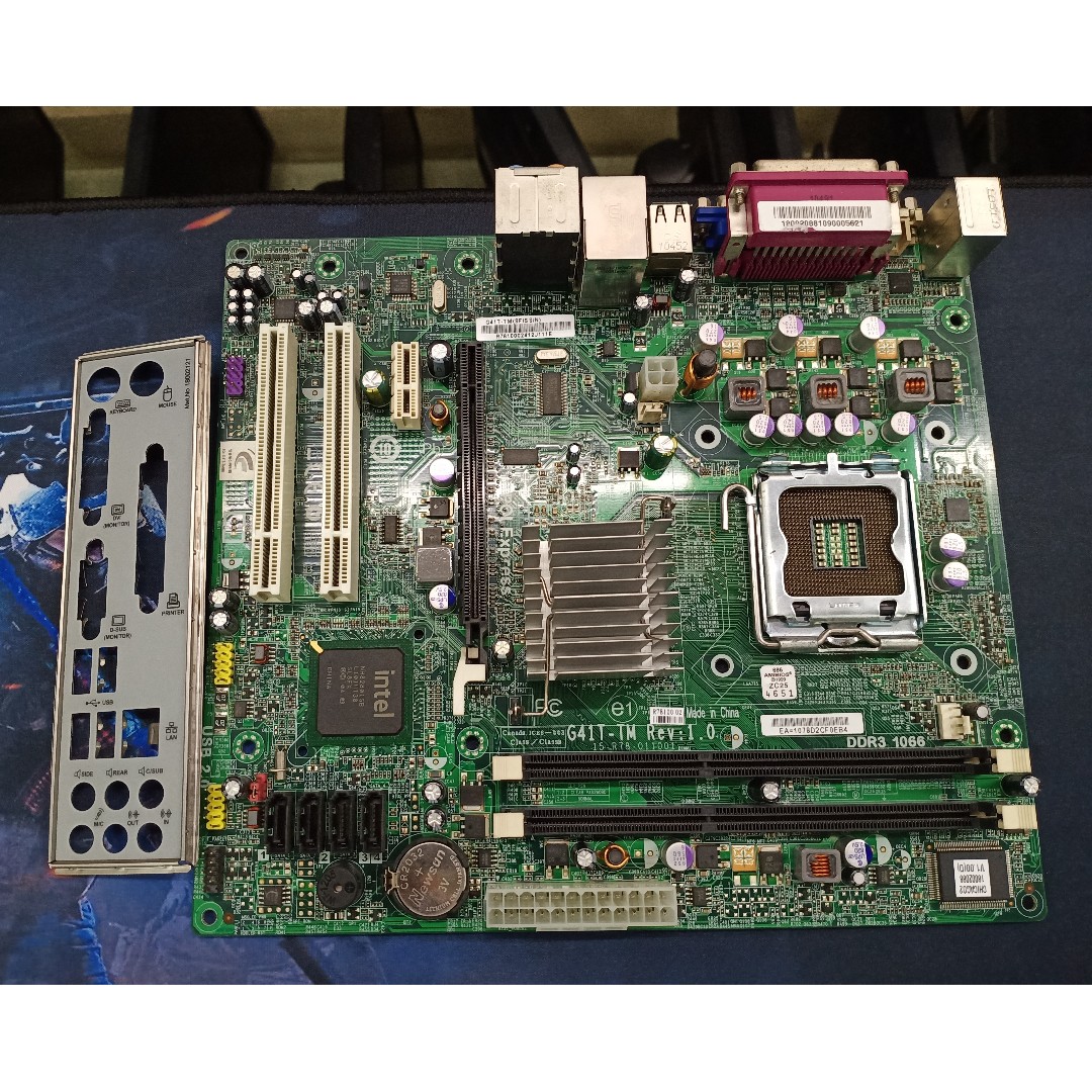 Pre Owned Intel G41 Tm Socket Lga 775 Ddr3 Type Desktop Motherboard Electronics Computer Parts Accessories On Carousell