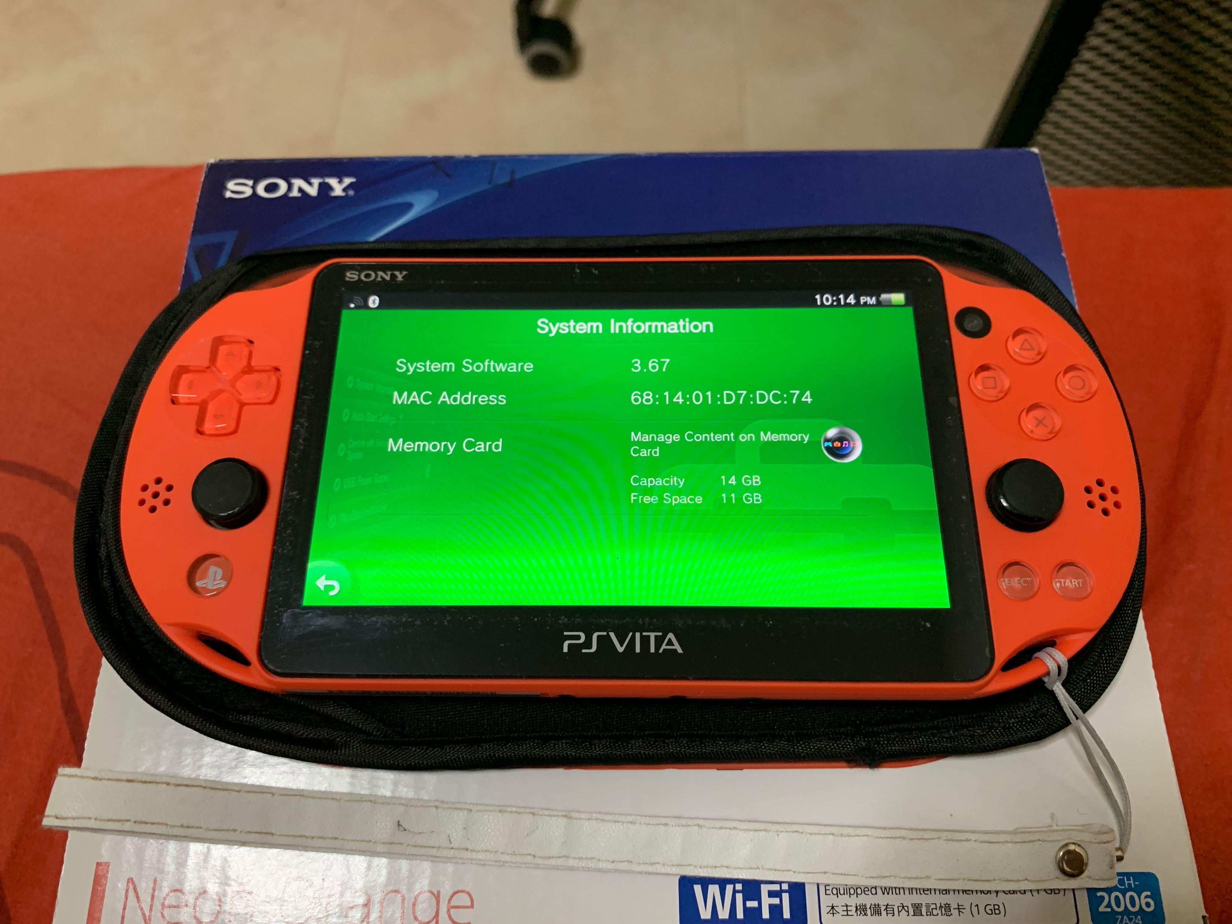 ps vita slim orange