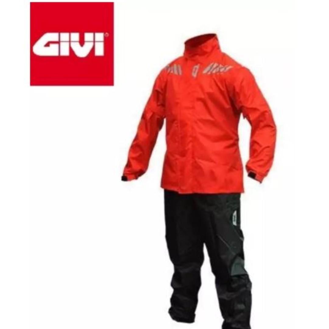 Raincoat GIVI RRS04 Ridertech 2018 Red Black XXXL Motorcycles