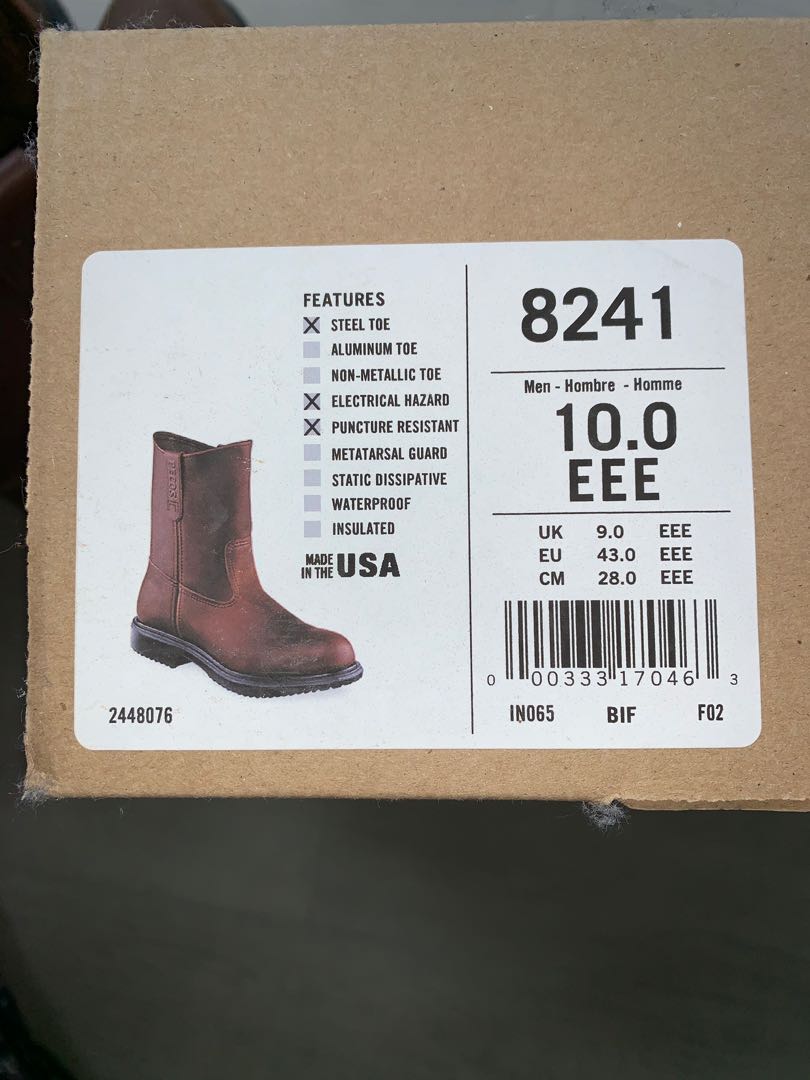 Red Wing PECOS Safety Boots Men s Fashion Footwear Boots on