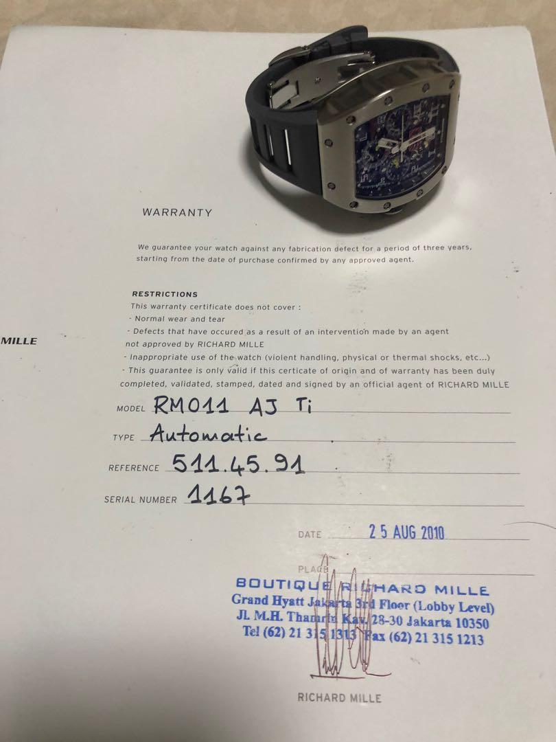 Richard on sale mille certificate