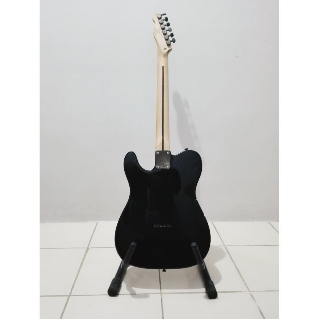 Squier by Fender Obey Telecaster (Category: Musical Instruments) located in Manila. Submitted by mywardrobeonsale (Listing ID 246237243, Image 3). Description: This Squier Telecaster Electric Guitar with graphics by artist Shepard Fairey is a hot, high-powered Telecaster equipped with a bridge humbucker and a single coil neck pickup. Oxidized worn hardware gives this guitar the look of a veteran. Features: - Agathis body - Maple neck with rosewoo